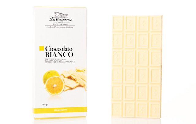 Cioccolato bianco al bergamotto artigianale