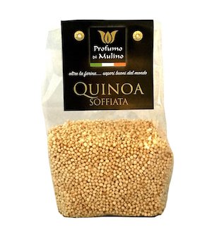 Quinoa soffiata senza glutine per allergici