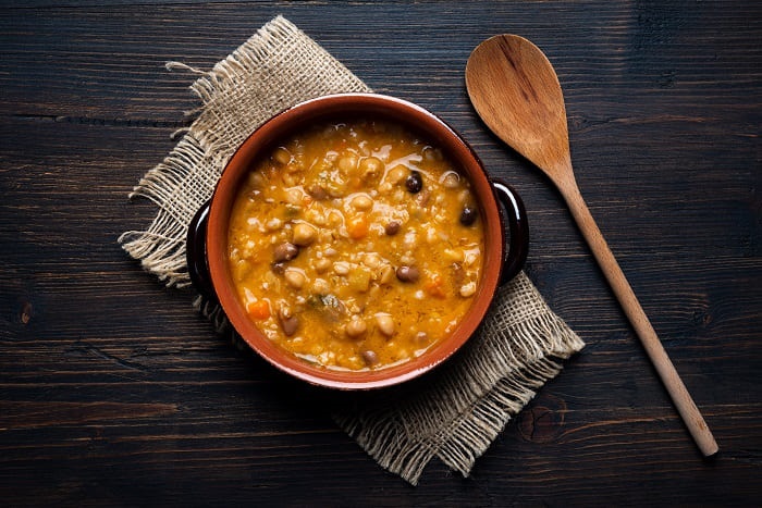 zuppa di castagne e ceci